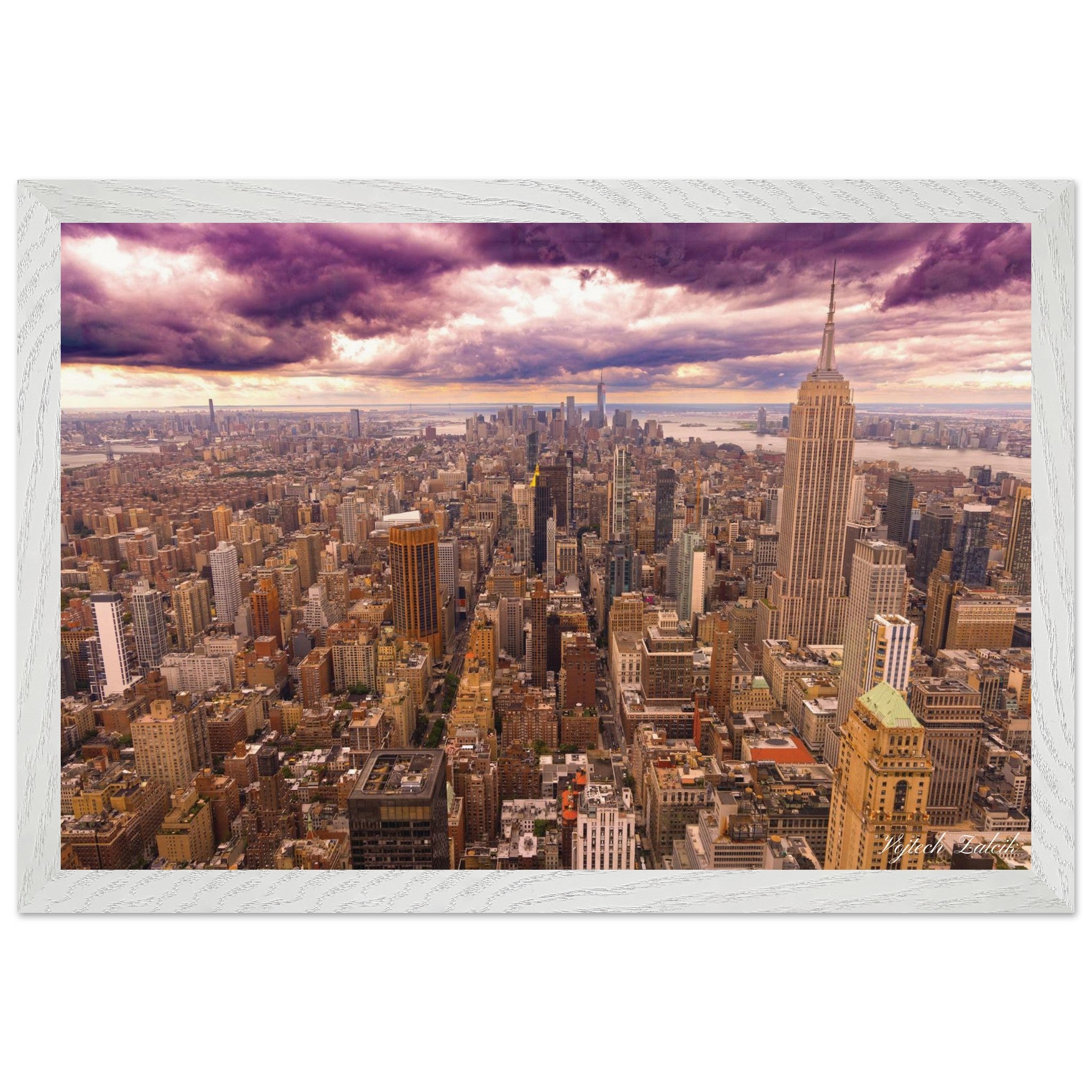 002-Manhattan, New York City, USA - Premium Wooden Framed Poster