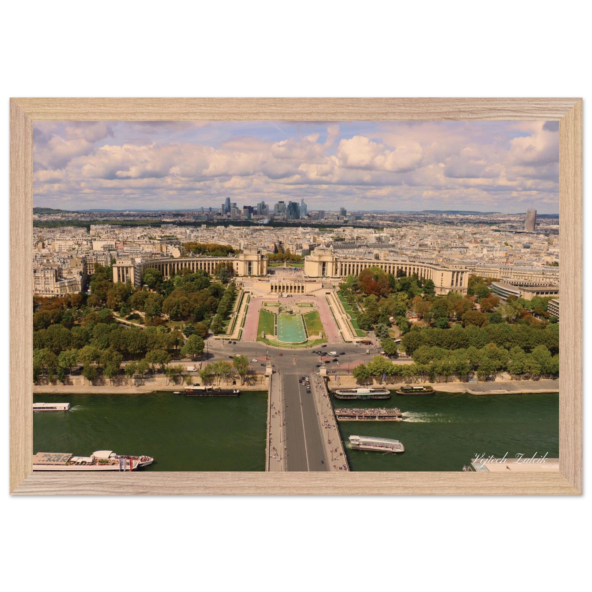 002-View from the Eiffel Tower towards Trocadéro, Paris, France